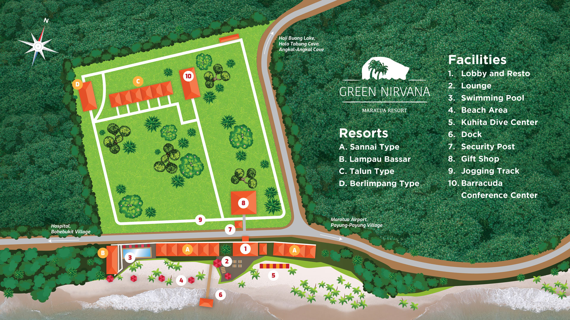 Green Nirvana Resort Site Map