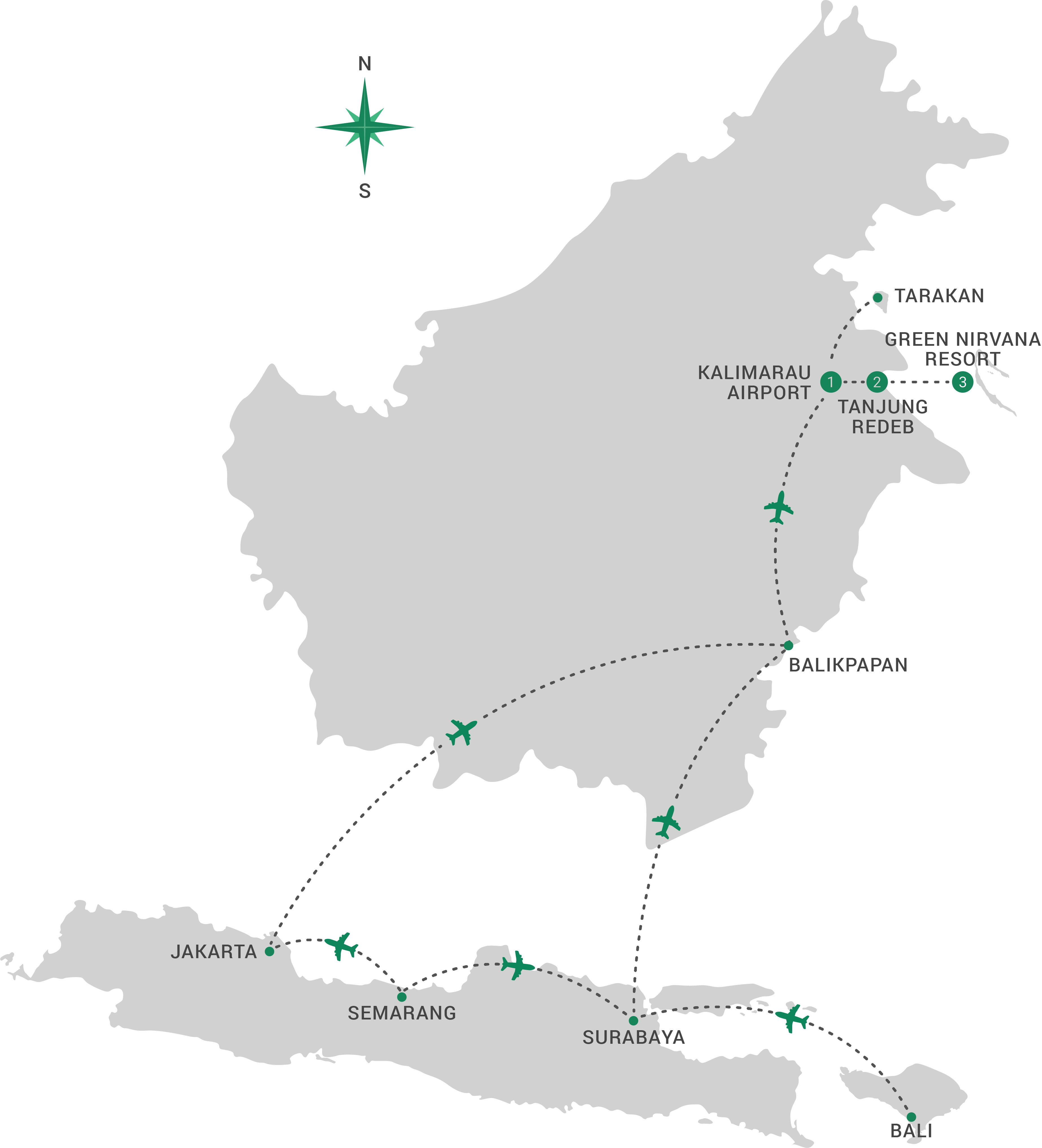 Route to Maratua Island